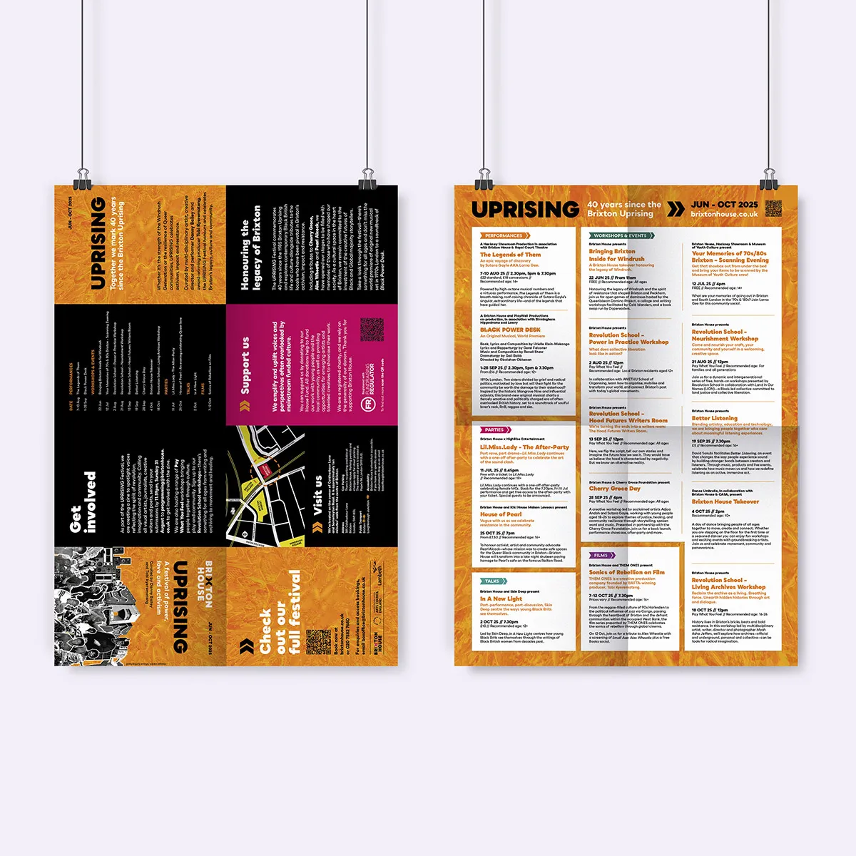 Folded Event Calendar